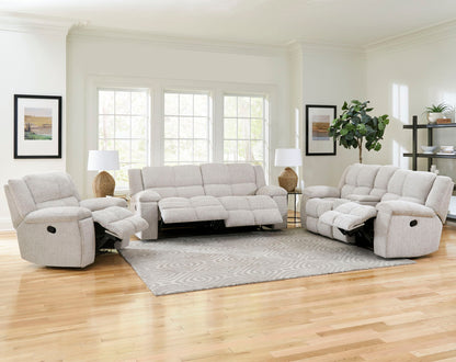 Buster - Manual Reclining Console Loveseat - Opal Taupe