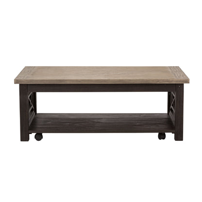 Heatherbrook - 3 Piece Table Set (1 Cocktail 2 End Tables) - Charcoal & Ash