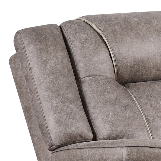 Blake - Manual Glider Reclining Sofa And 2 Recliners - Desert Taupe