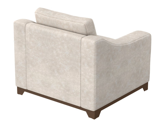 Natural Parota - Armchair - Marfil