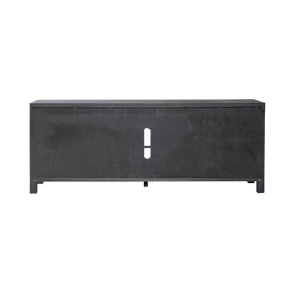 Fireplace TV Consoles - 406 78" Console With Fire FTS - Brown