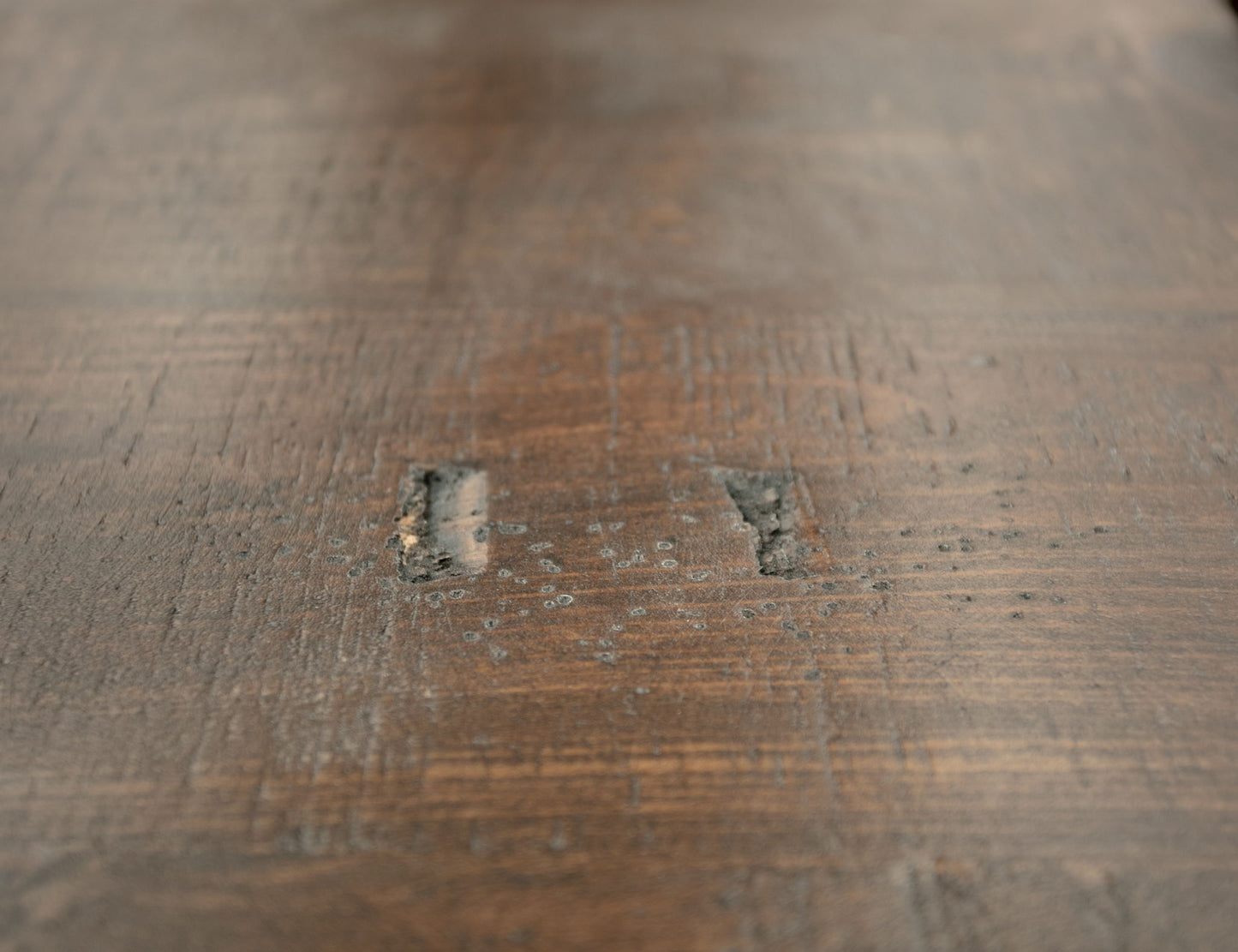 Pueblo - TV Stand / Console / Wall Unit - Antiqued White / Brown