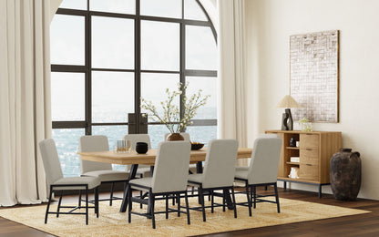 Newport - Trestle Table - Natural Oak