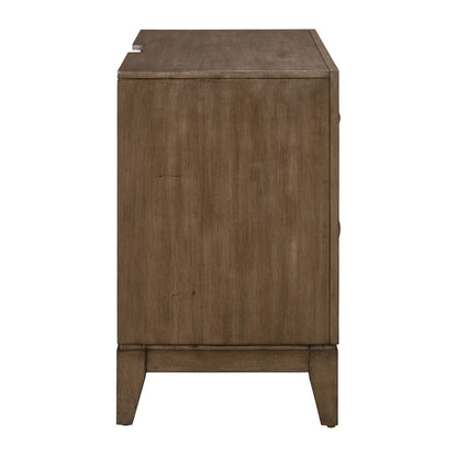 Shaker Lakes - Nightstand With Charging Station - Brown