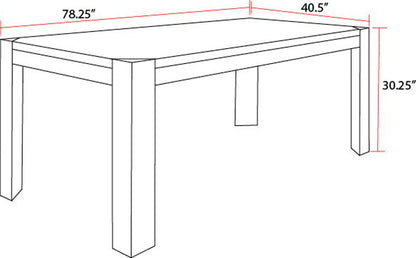 Cedar Fork - Rectangular Dining Table - Smoked Arabica