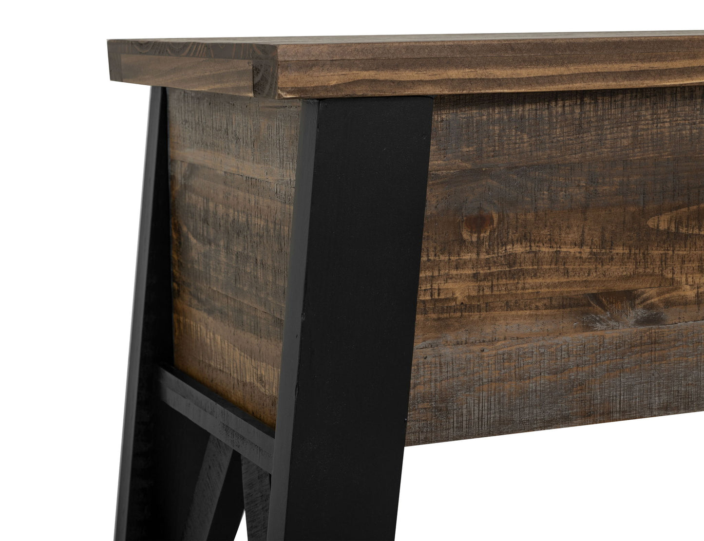 Loft Brown - Counter Height Sofa Table - Two Tone Gray / Brown