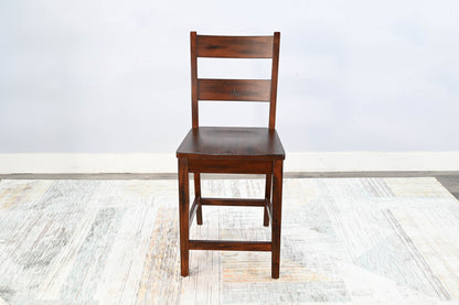 Tuscany - 40" Ladderback Chair With Wood Seat (Set of 2) - Vintage Mocha