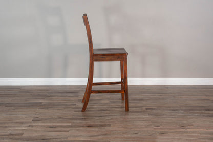Tuscany - 40" Ladderback Chair With Wood Seat (Set of 2) - Vintage Mocha