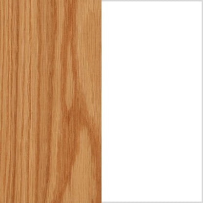 Realyn - White / Brown - Chair Side End Table - Insert Mirror
