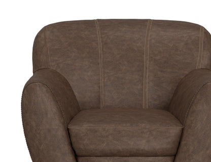 Tamesis - Swivel Accent Chair Armchair - Chocolate Brown
