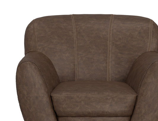 Tamesis - Swivel Accent Chair Armchair - Chocolate Brown