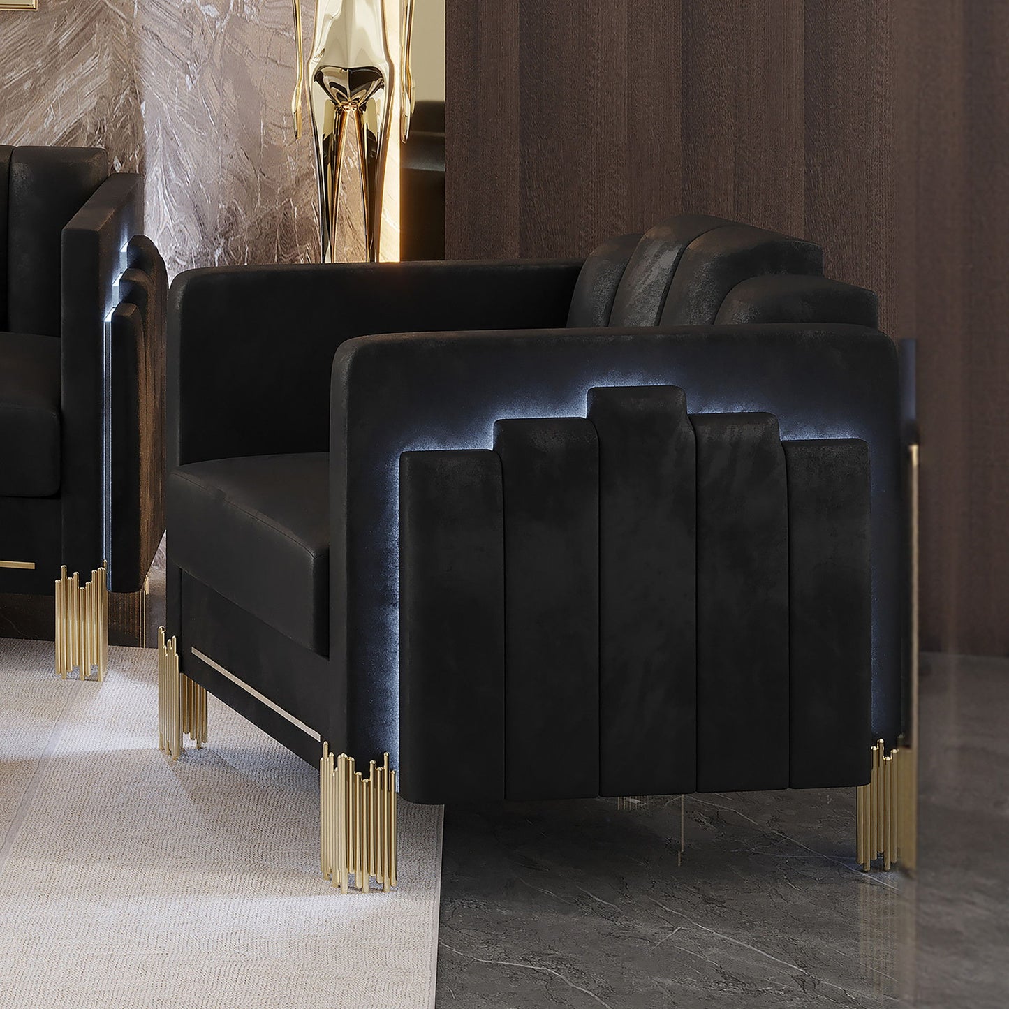 Empire - Lighted Chair - Black