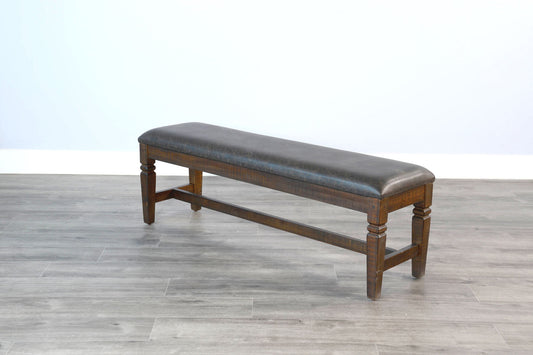 Homestead - Bench, Cushion Seat - Tobacco Leaf