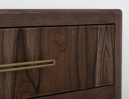 Praga - 4-Drawer Chest - Almond / Barrel Brown