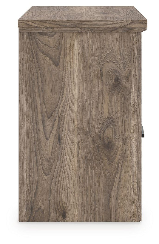 Rusticott - Brown - Two Drawer Night Stand