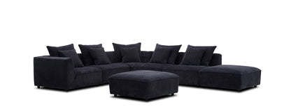 Recess - Ottoman With Casters - Reptile Blue