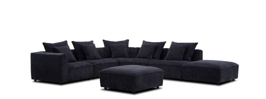 Recess - Ottoman With Casters - Reptile Blue