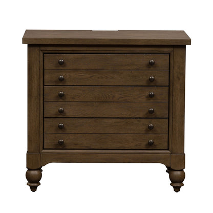 Americana Farmhouse - Bedside Chest With Charging Station