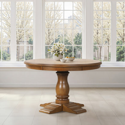 Sunset - 48" Round Dining Table - Brown