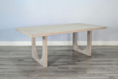 Liz - Arched Leg Dining Table - Bergen Oak