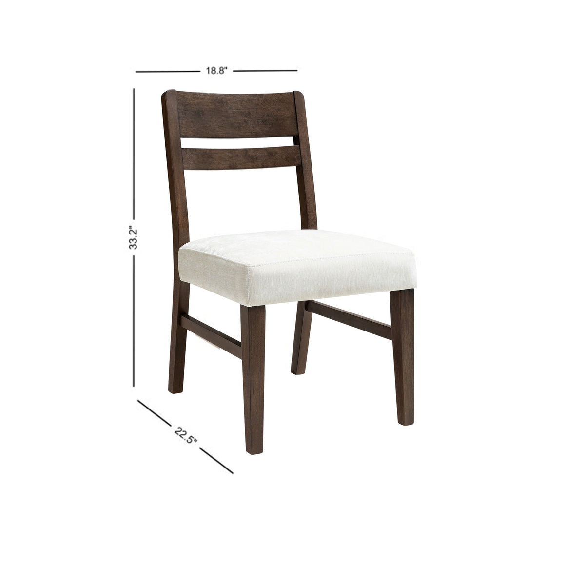 West End - Ladder Chair With Ivory Seat