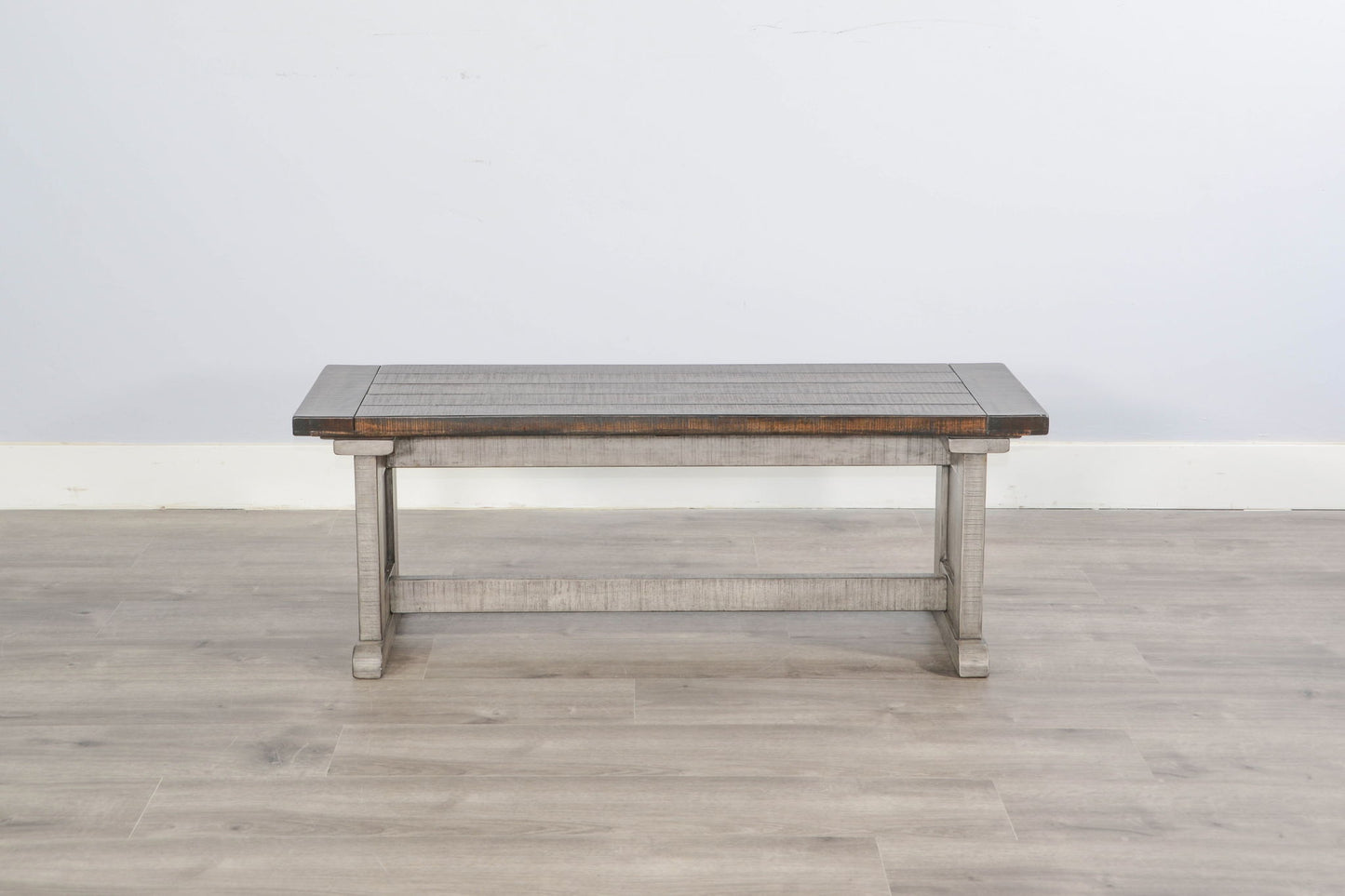 Homestead Hills - Wood Side Bench - Tobacco Leaf / Alpine Gray