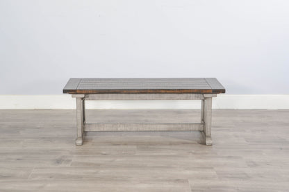 Homestead Hills - Wood Side Bench - Tobacco Leaf / Alpine Gray