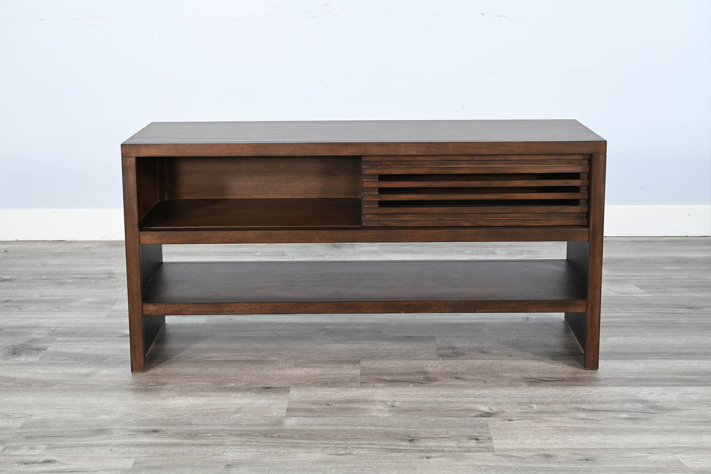 Sofa Table With Sliding Door - Coffee Bean