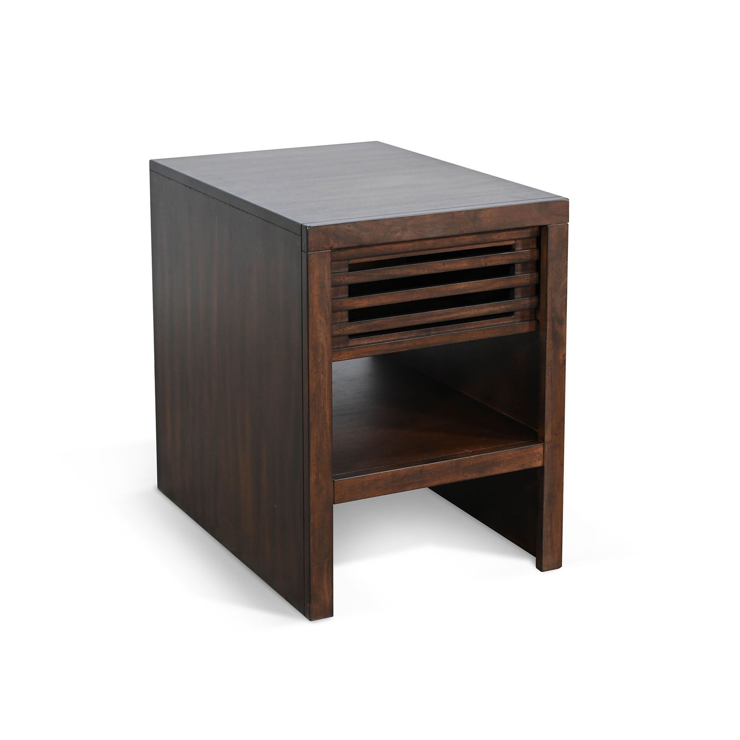 Chair Side Table With Drawer - Coffee Bean