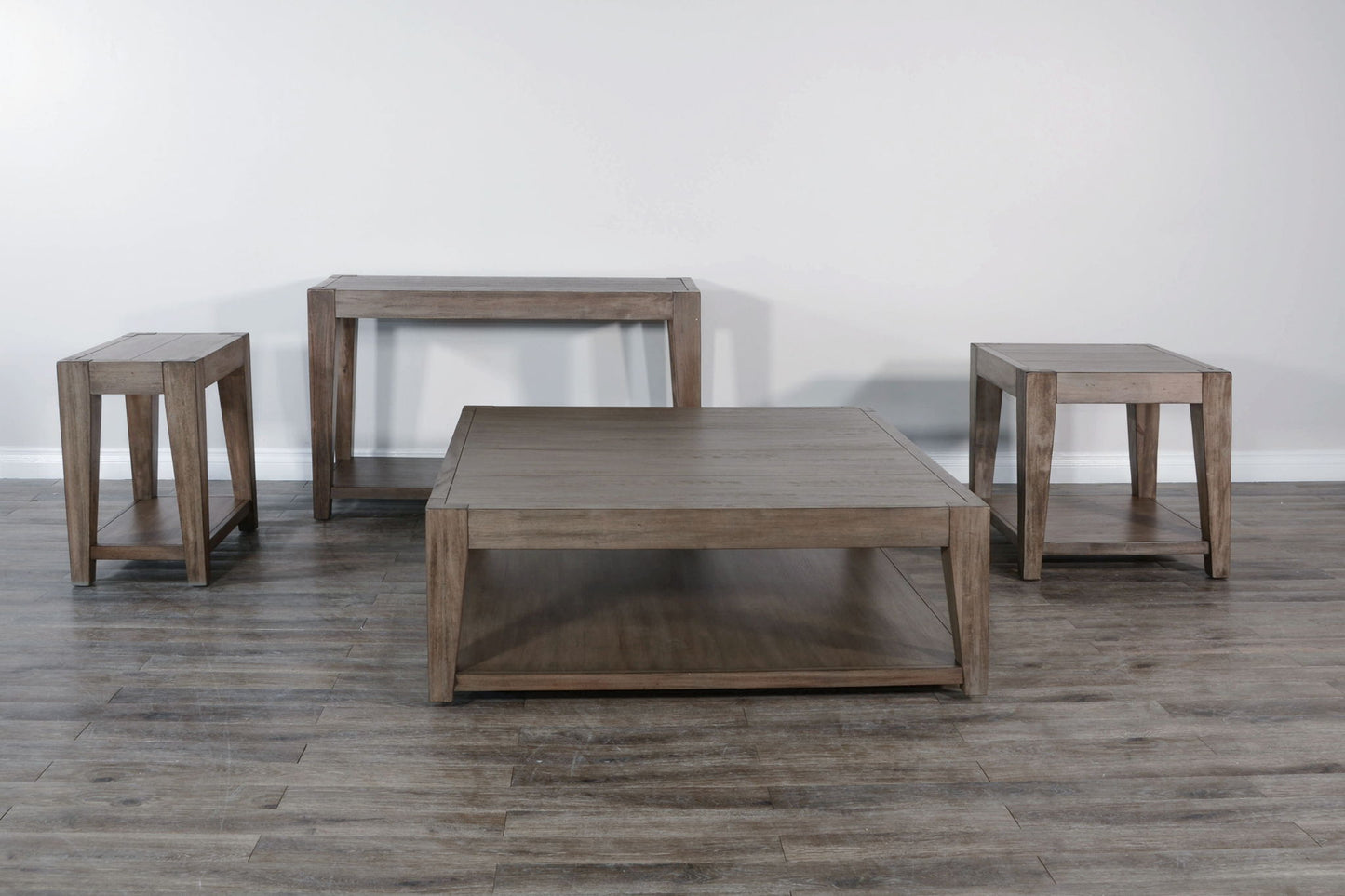 Doe Valley - Mahogany Wood Coffee Table - Taupe Brown