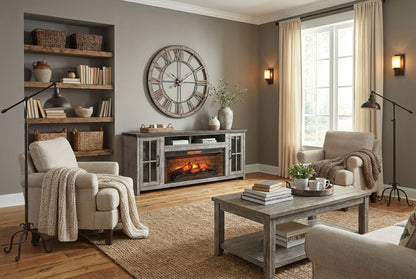 Homestead Hills - Media Console - Tobacco Leaf / Gray