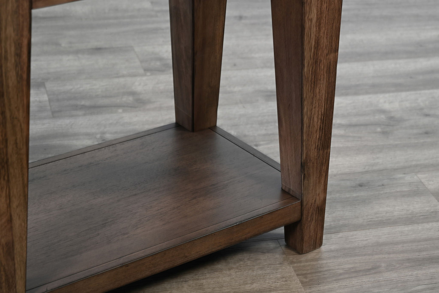 Doe Valley - Mahogany Wood Coffee Table With Casters
