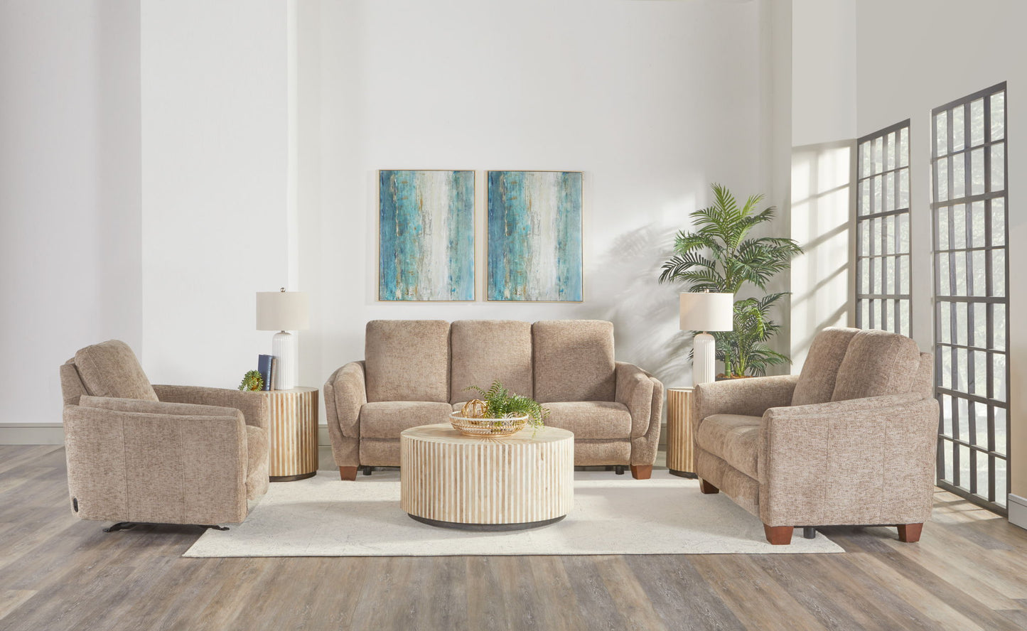 Morehead - Power Reclining Loveseat - Biscotti