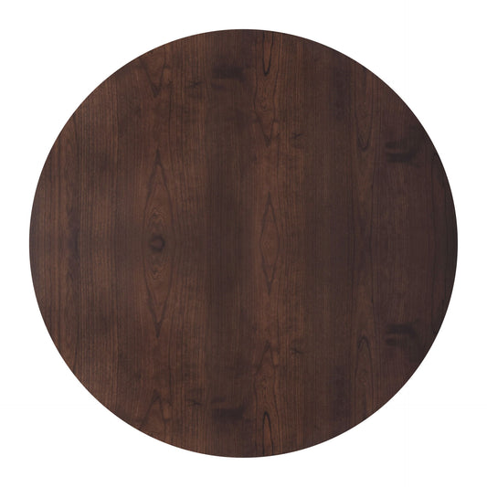 Tioga - 47" Round Table - Brown Cherry