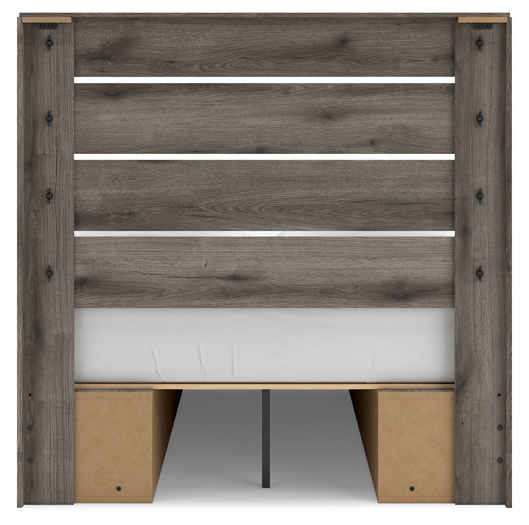 Graystorm - Panel Bed With Storage