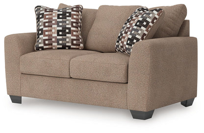 Triston-Peaks - Suede - Loveseat