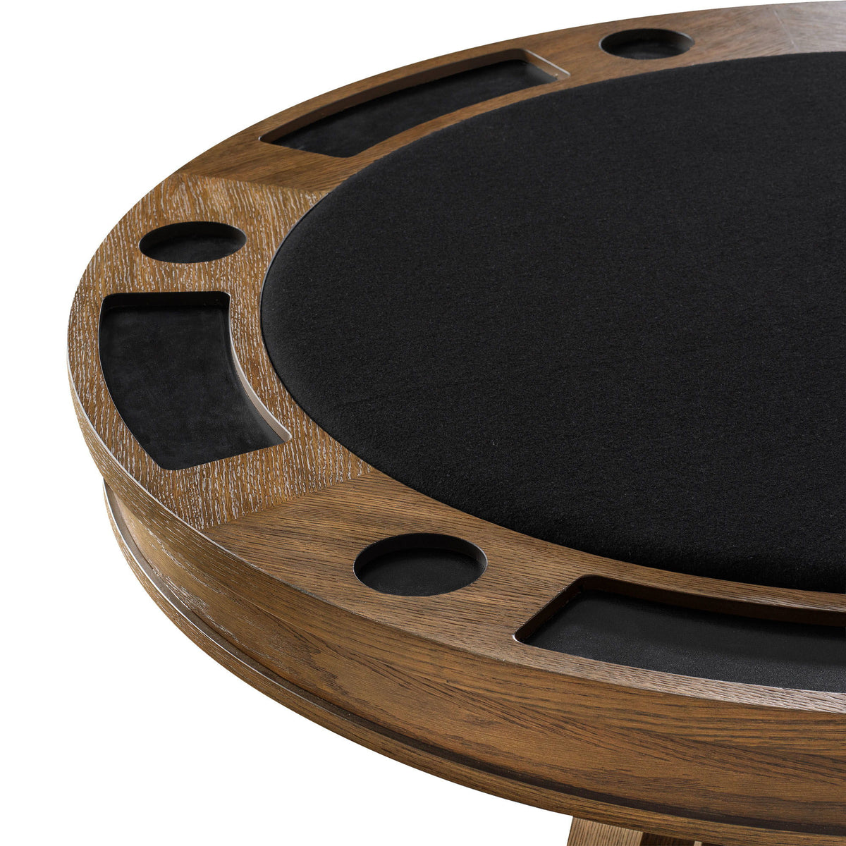54" Round Poker Table - Whiskey