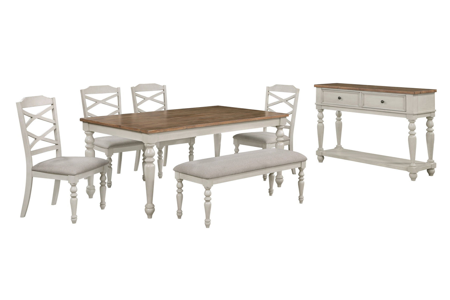 Jennifer - Dining Tablee - White - Wood
