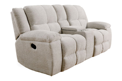 Buster - Manual Reclining Console Loveseat - Opal Taupe