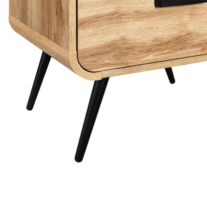 Rowan - One Drawer End Table/Bedside Table - Natural
