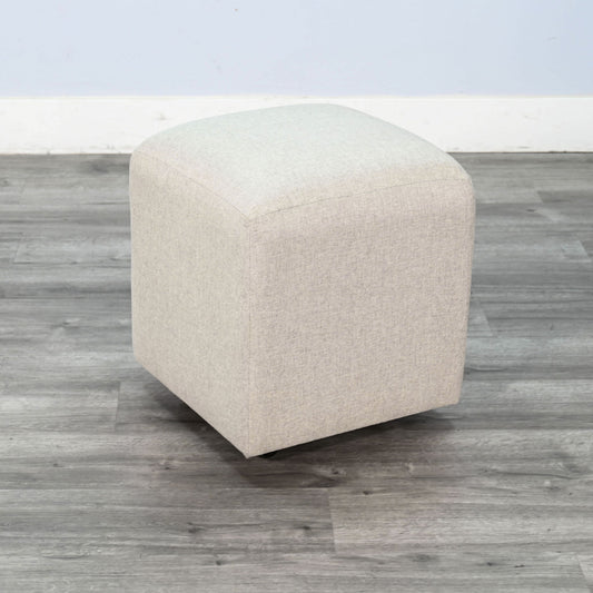Gibson - Ottoman Cushion Stool With Casters - Wheat