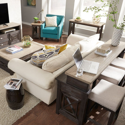 Heatherbrook - Upholstered Console Stool - Black