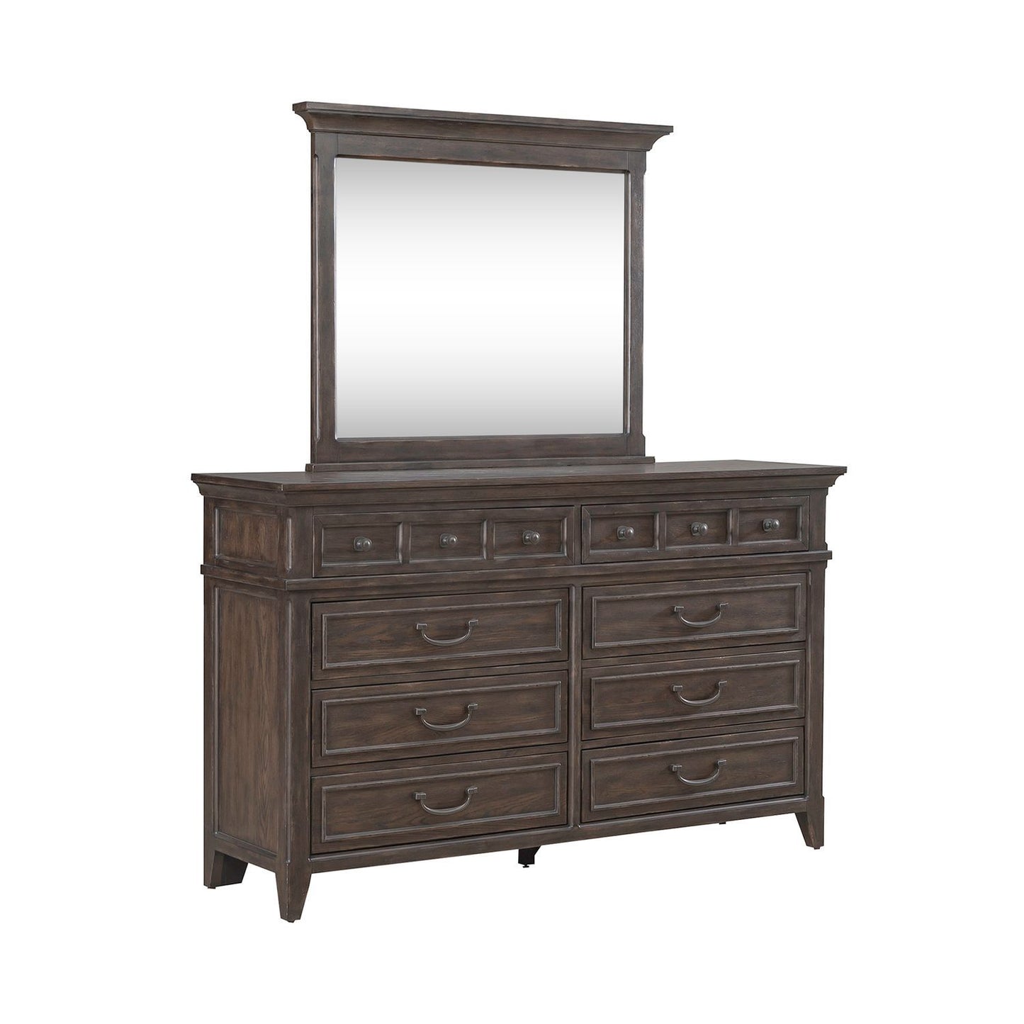 Paradise Valley - Dresser & Mirror - Dark Brown