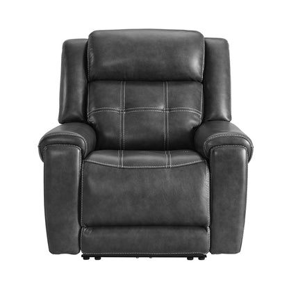 Regis - Dual-Power Recliner - Baron Charcoal