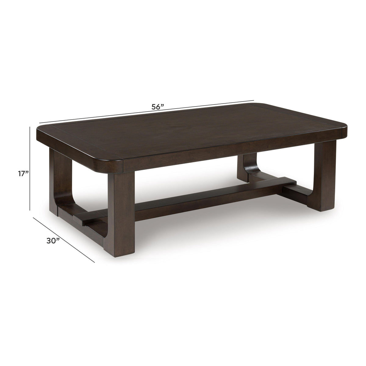 Breckington - Rectangular Cocktail Table - Dark Brown