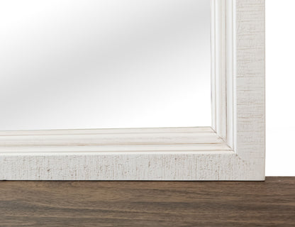 Stoa - Mirror - White / Brown