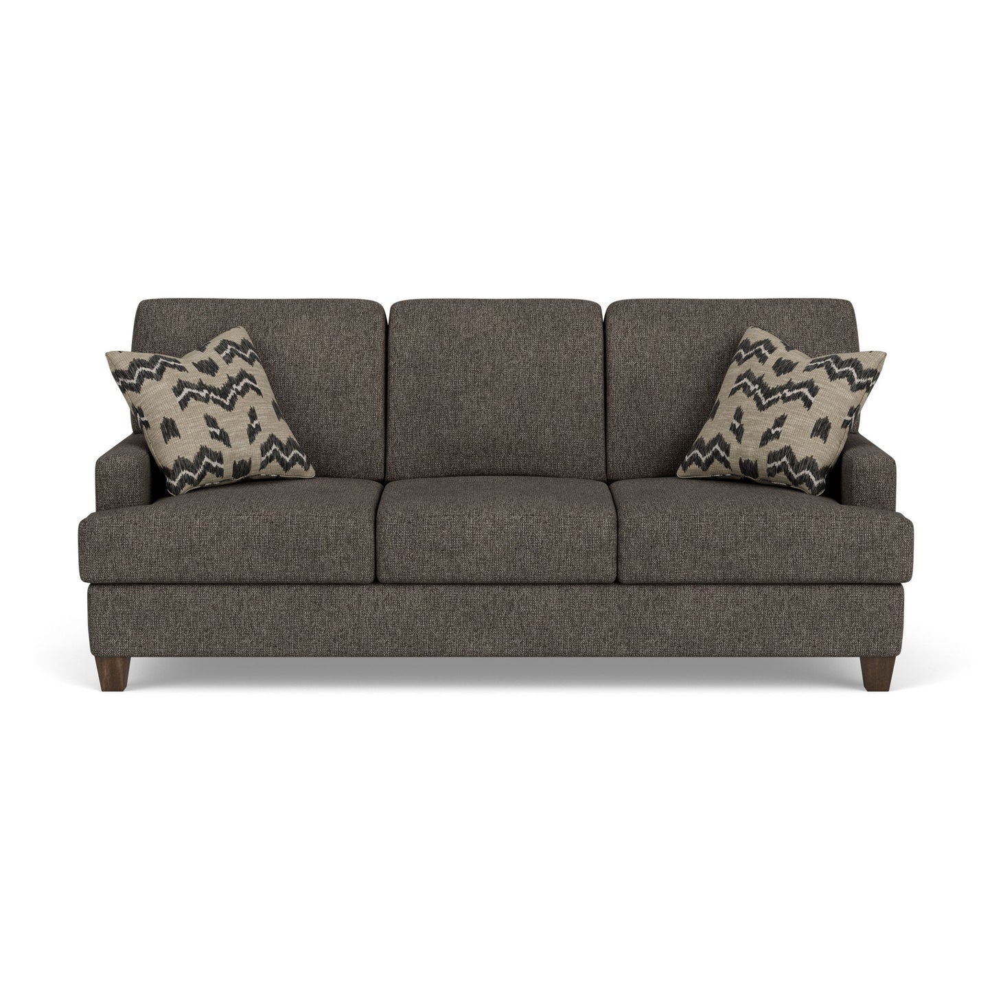Moxy - Fabric Sofa, T-Shaped Seat Cushion, Straight Track Arms