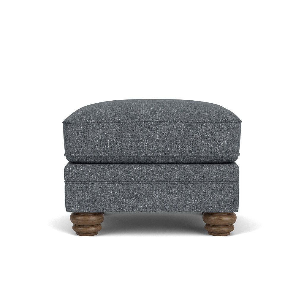 Bexley - Fabric Ottoman, Nailhead Trim