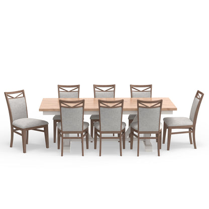 Americana Modern Dining - Trestle Extendable Dining Table - Cotton