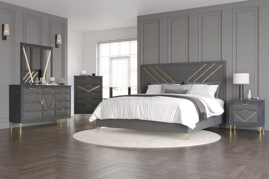 Symmetry - Lighted Mirror - Charcoal